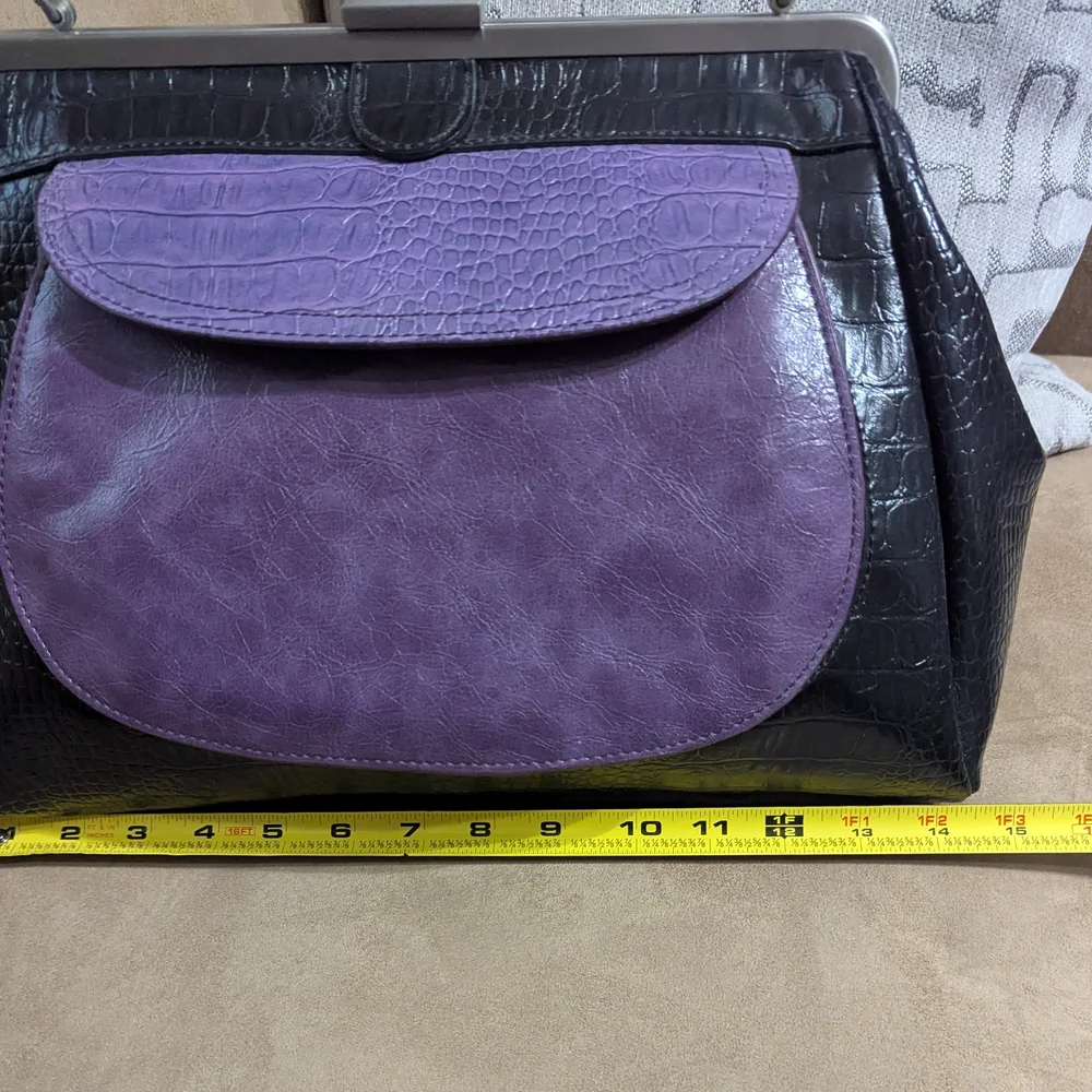 Apt. 9 Black and Purple Satchel